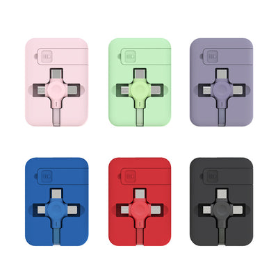 4-in-1 Retractable USB Cable