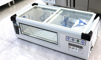 ChillHaus™ Smart Refrigerated Coffee Table with Built-In Fridge
