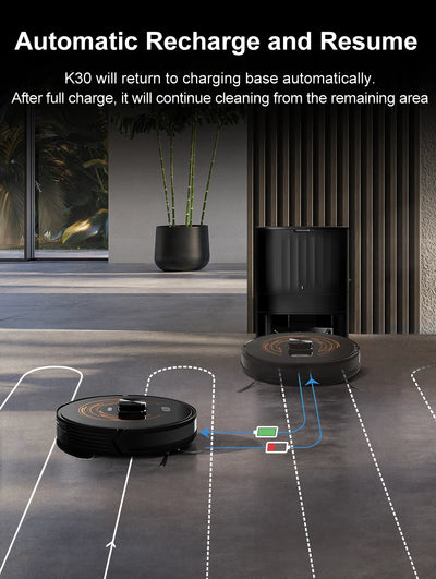 Cleanova™ Smart Self-Emptying Robot Vacuum & Mop