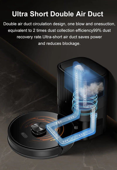 Cleanova™ Smart Self-Emptying Robot Vacuum & Mop