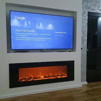 LumiFlame™ Electric Fireplace TV Console